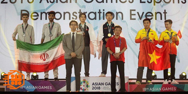 رضا نوبخت و حسن پاجانی نایب قهرمانان رشته PES در بازی‌های آسیایی جاکارتا 2018