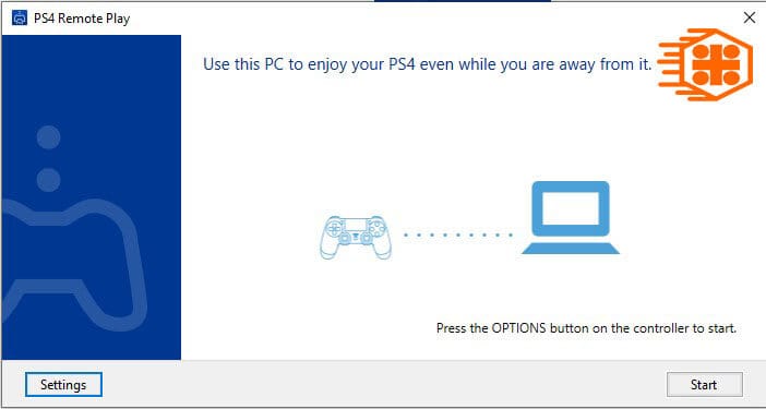 پیغام اتصال دسته پلی استیشن 4 به کامپیوتر شخصی در نرم افزار PS4 Remote Play