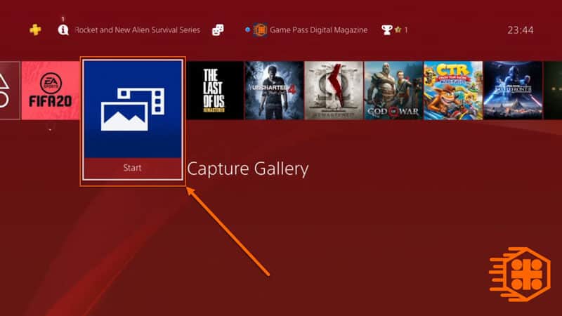برنامه Capture Gallery رد پلی استیشن 4 برای مشاهده اسکرین شایت ها و ویدئو کلیپ های ذخیره شده