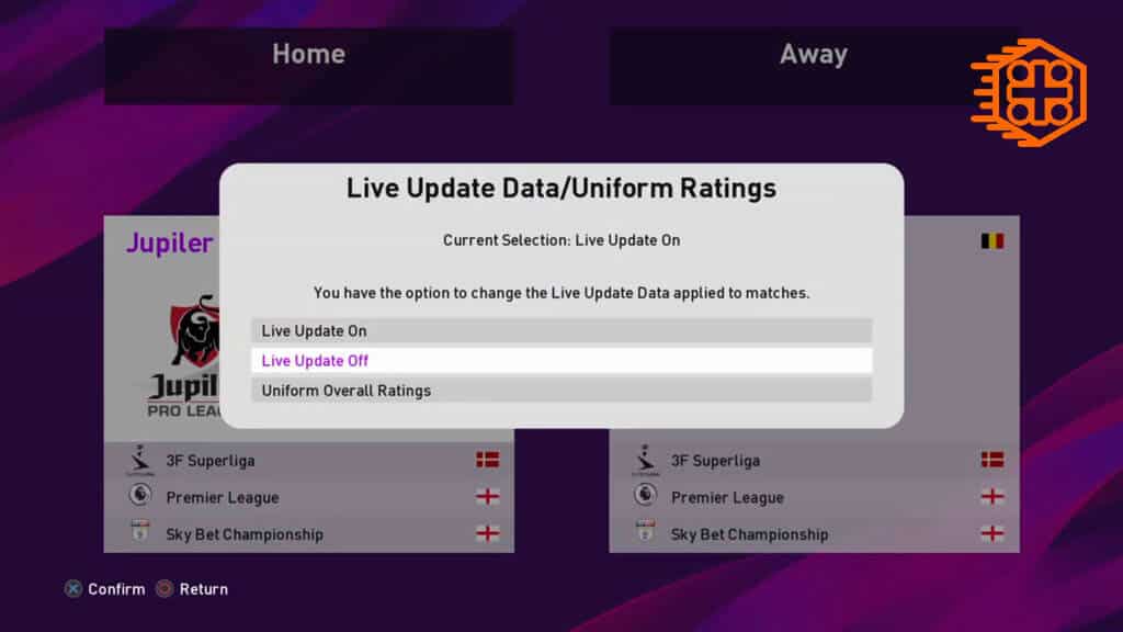 How to off Live Update in PES 2020