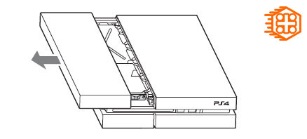 باز کردن قسمت کاور هارد درایو پلی استیشن 4 فت