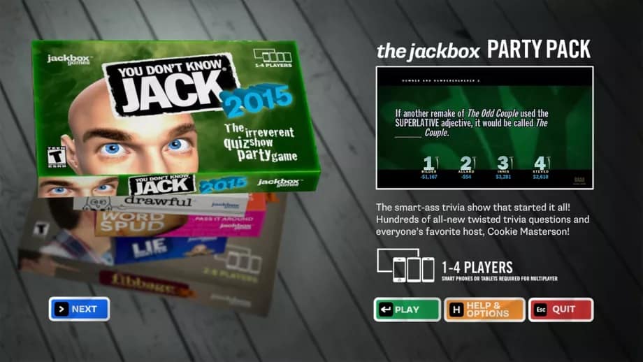 شماره 63 لیست 100 بازی برتر دهه 2010-2019 بازی THE JACKBOX PARTY PACK 1-6