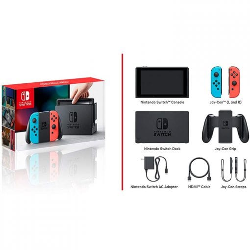 Nintendo Switch New Series With Neon Blue Red Joy Con Gallery05