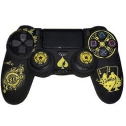 کاور کنترلر DualShock 4 طرح Casino Black