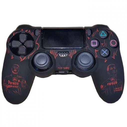 full dualshock 4 cover fifa 20 red design 1