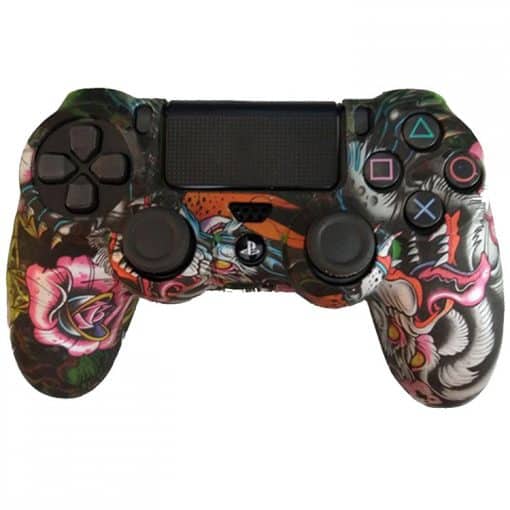 full dualshock 4 cover graffiti black design 2