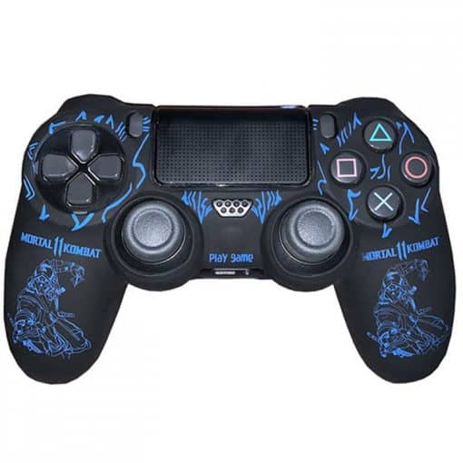 full dualshock 4 cover mortal kombat blue design 1