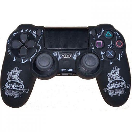 full dualshock 4 cover red dead redemption 2 black design