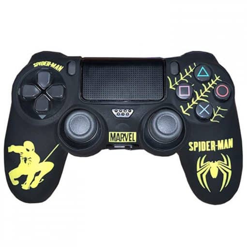 خرید کاور کنترلر DualShock 4 طرح Spider-Man Yellow