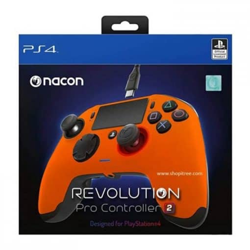 NACON Wired Compact Controller-Orange PS4