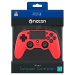 خرید کنترلر NACON Wired Compact Controller-Red PS4