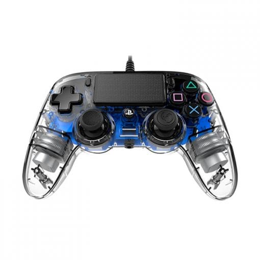 خرید کنترلر NACON Wired Illuminated Compact Controller-Crystal-Blue PS4