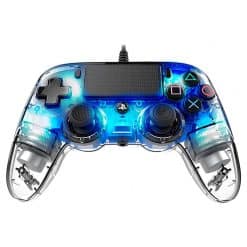 خرید کنترلر با سیم NACON Illuminated Crystal Blue برای PS4