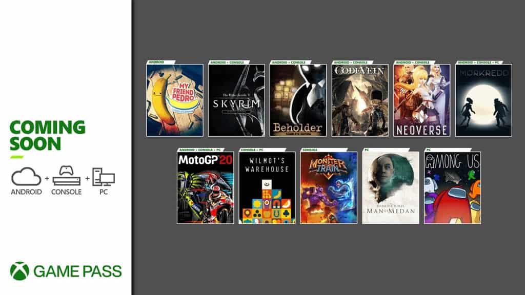 Among Us و Skyrim در Xbox Game Pass