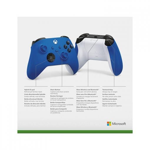 Xbox Core Controller Xbox Series X and S Shock Blue Gallery 03