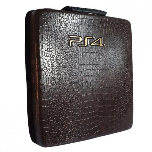 PlayStation 4 Pro Hard Case Brown Leather