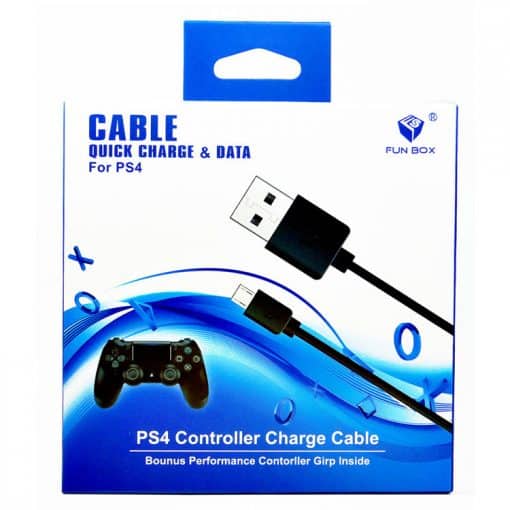 خرید کابل شارژ برای کنترلر DualShock 4 برند FUN BOX