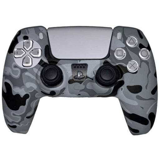 DualSense Cover Gray Camo Design 1