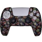 کاور کنترلر DualSense - طرح جمجمه رنگی