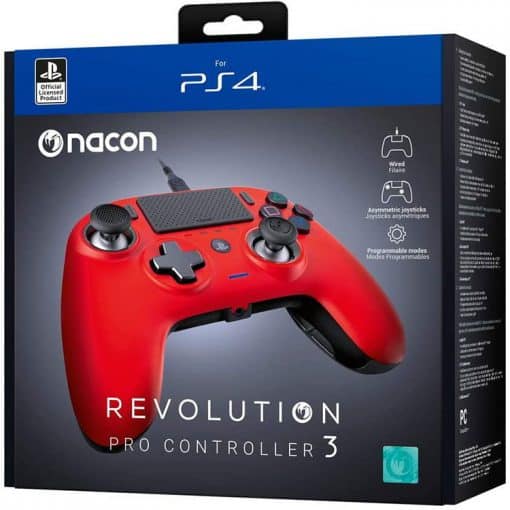 خرید کنترلر Nacon Revolution Pro Controller 3 PS4 رنگ قرمز