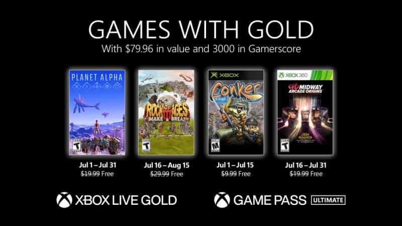 Xbox Games With Gold July 2021 Free Games Revealed 2