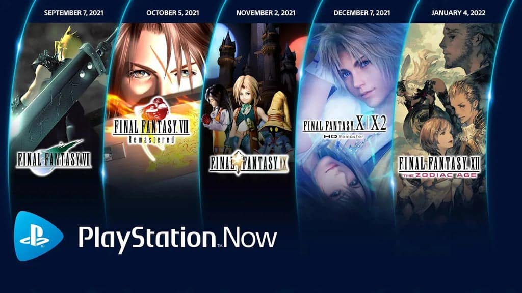 اضافه شدن پنج بازی Final Fantasy به PS Now