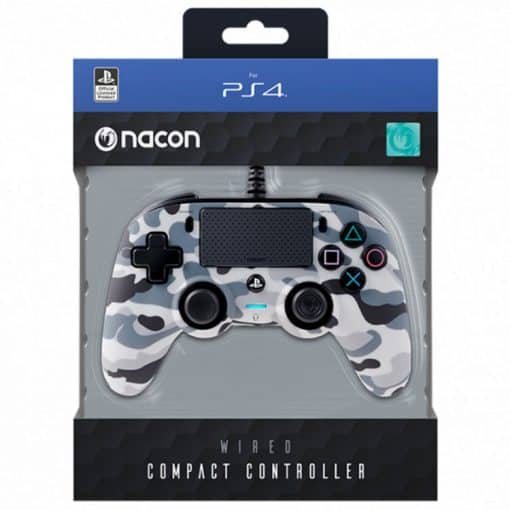 خرید کنترلر NACON Wired Compact Controller-Gray Camo PS4