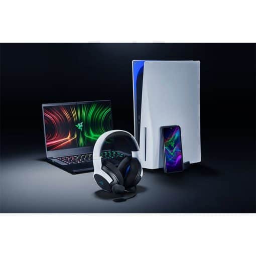 خرید هدست Razer Kaira سفید مشکی برای پلی استیشن