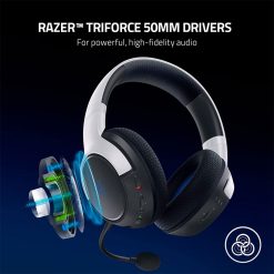 خرید هدست Razer Kaira سفید مشکی برای پلی استیشن