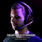 خرید هدست با ‌سیم Corsair Void Elite Surround قرمز