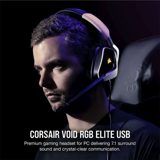 خرید هدست با ‌سیم Corsair Void RGB Elite سفید