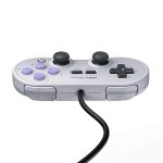 خرید گیم پد با سیم 8BitDo مدل SN30 Pro سفید مخصوص نینتندو سوییچ