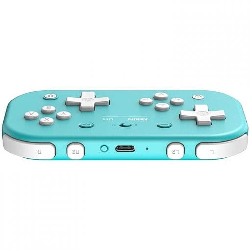 خرید گیم پد بی سیم 8BitDo مدل Lite آبی فیروزه‌ای مخصوص نینتندو سوییچ