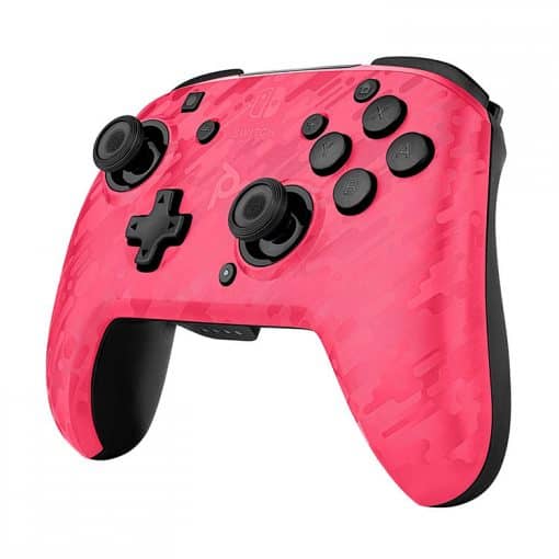 PDP Faceoff Deluxe Pro Wired Controller for Nintendo Switch Pink Camo Edition Gallery 03