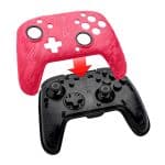 خرید کنترلر با سیم PDP Faceoff Deluxe Pro مخصوص Nintendo Switch رنگ Pink Camo