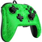 خرید کنترلر با سیم PDP Faceoff Pro مخصوص Nintendo Switch رنگ Green Camo