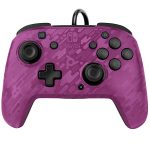 خرید کنترلر با سیم PDP Faceoff Pro مخصوص Nintendo Switch رنگ Purple Camo