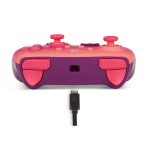 خرید کنترلر با سیم PowerA Enhanced مخصوص Nintendo Switch طرح Fuchsia Fantasy