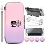 خرید کیس محافظ VGBUS مدل GNSOA-VGB100 صورتی/بنفش مخصوص Nintendo Switch OLED