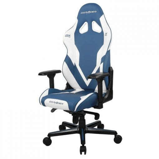 خرید صندلی گیمینگ DXRacer مدل Gladiator Series آبی/سفید