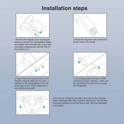 خرید پایه شارژ Esimen مدل GVRHA-ESI100 مخصوص Oculus Quest 2