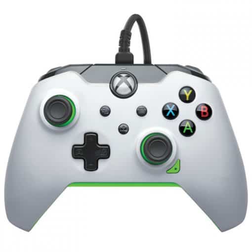 خرید کنترلر با سیم PDP مدل 012-NA مخصوص Xbox رنگ Neon White