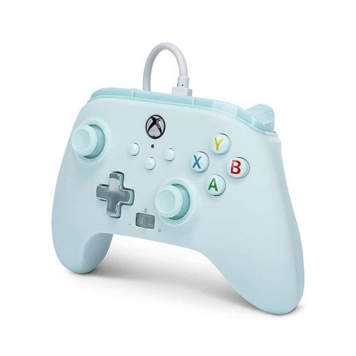 خرید کنترلر با سیم PowerA مخصوص Xbox رنگ Cotton Candy Blue