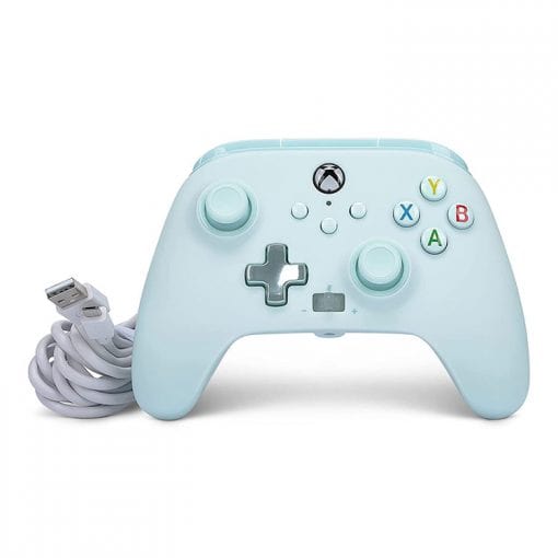 خرید کنترلر با سیم PowerA مخصوص Xbox رنگ Cotton Candy Blue