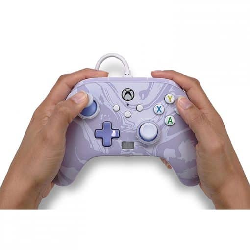 خرید کنترلر با سیم PowerA مخصوص Xbox رنگ Lavender Swirl