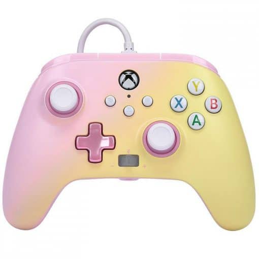 خرید کنترلر با سیم PowerA مخصوص Xbox رنگ Pink Lemonade