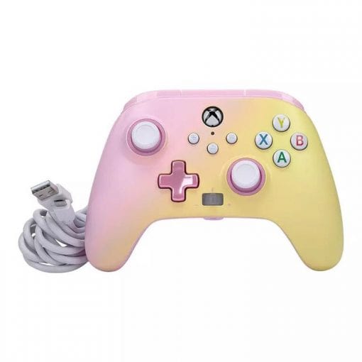 خرید کنترلر با سیم PowerA مخصوص Xbox رنگ Pink Lemonade