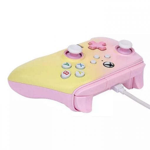 خرید کنترلر با سیم PowerA مخصوص Xbox رنگ Pink Lemonade