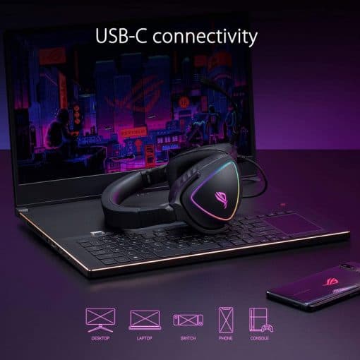 خرید هدست با سیم ASUS ROG Delta S مشکی