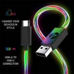 خرید کابل شارژ 4Gamers Light Up USB-C